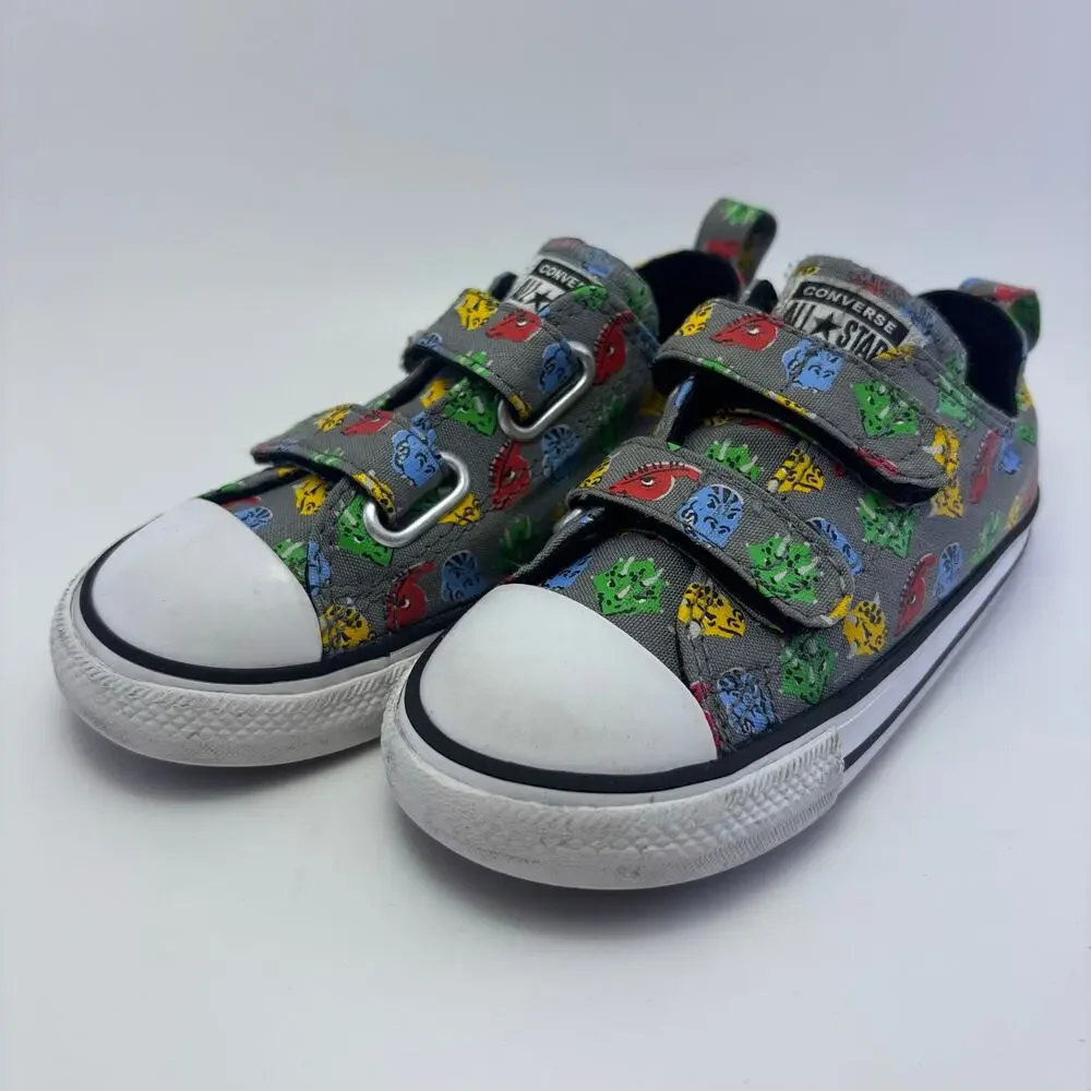 CONVERSE All Star Dinosaur Print Shoes Size Toddlers 9C